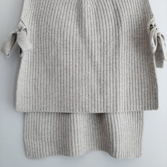 KIT & ACE / Wool Cashmere Open Sides Sleeveless Turtleneck Top ONE SIZE - Picture 4 of 11